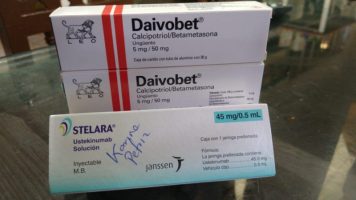 1⃣  Daivobet crema (dipropionato betametasona y calcipotriol)